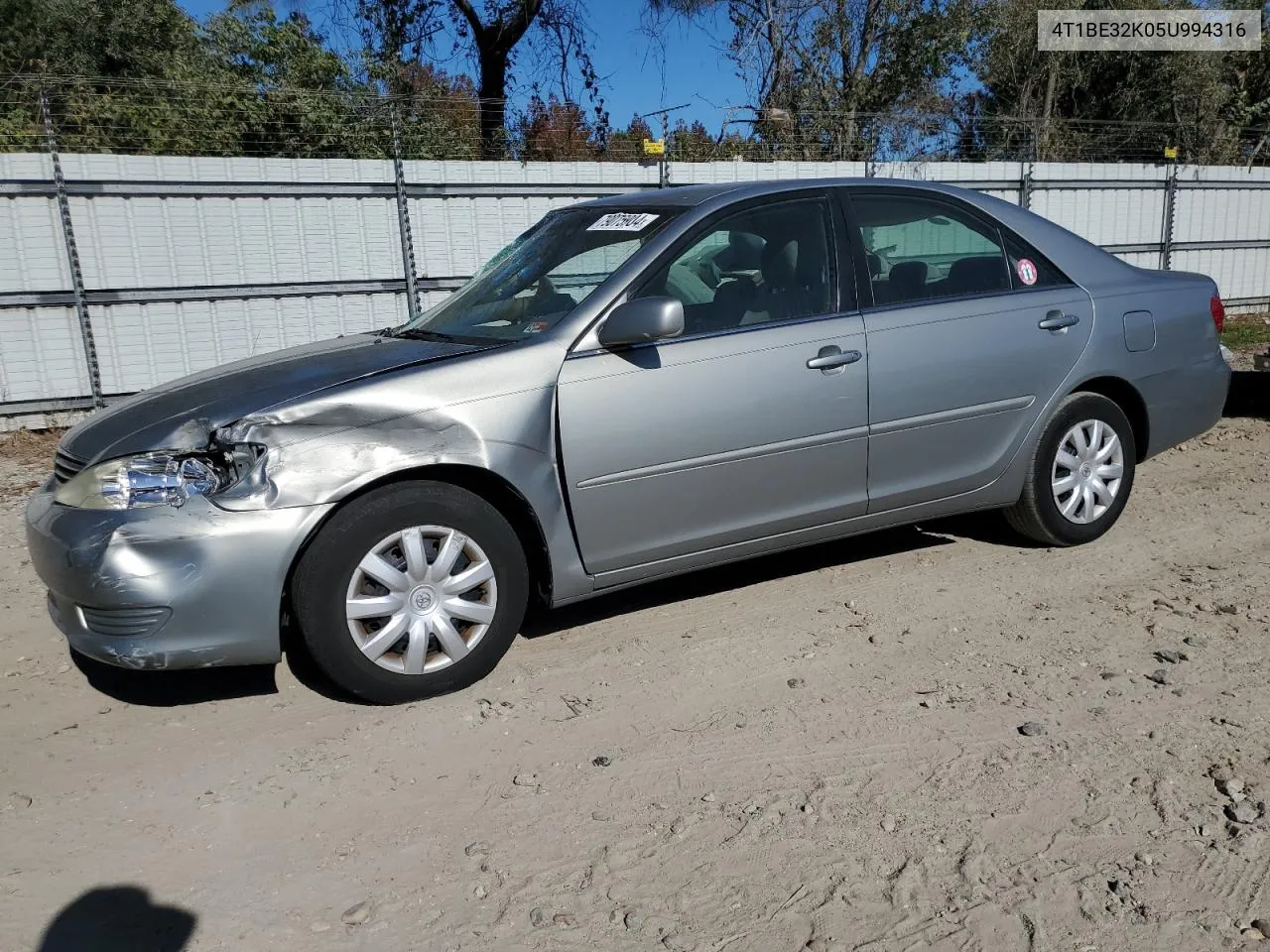 2005 Toyota Camry Le VIN: 4T1BE32K05U994316 Lot: 79075904