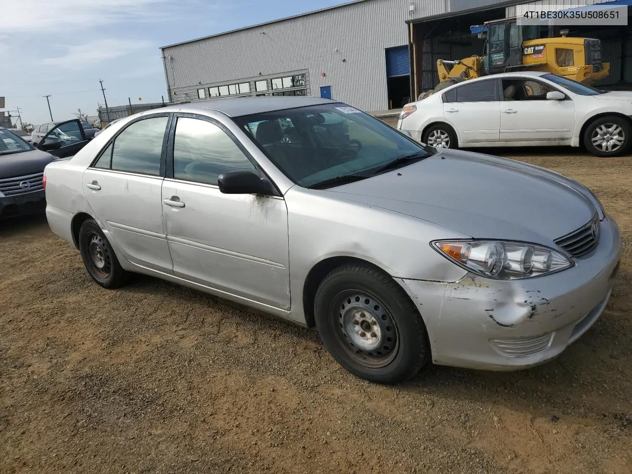 2005 Toyota Camry Le VIN: 4T1BE30K35U508651 Lot: 79135414