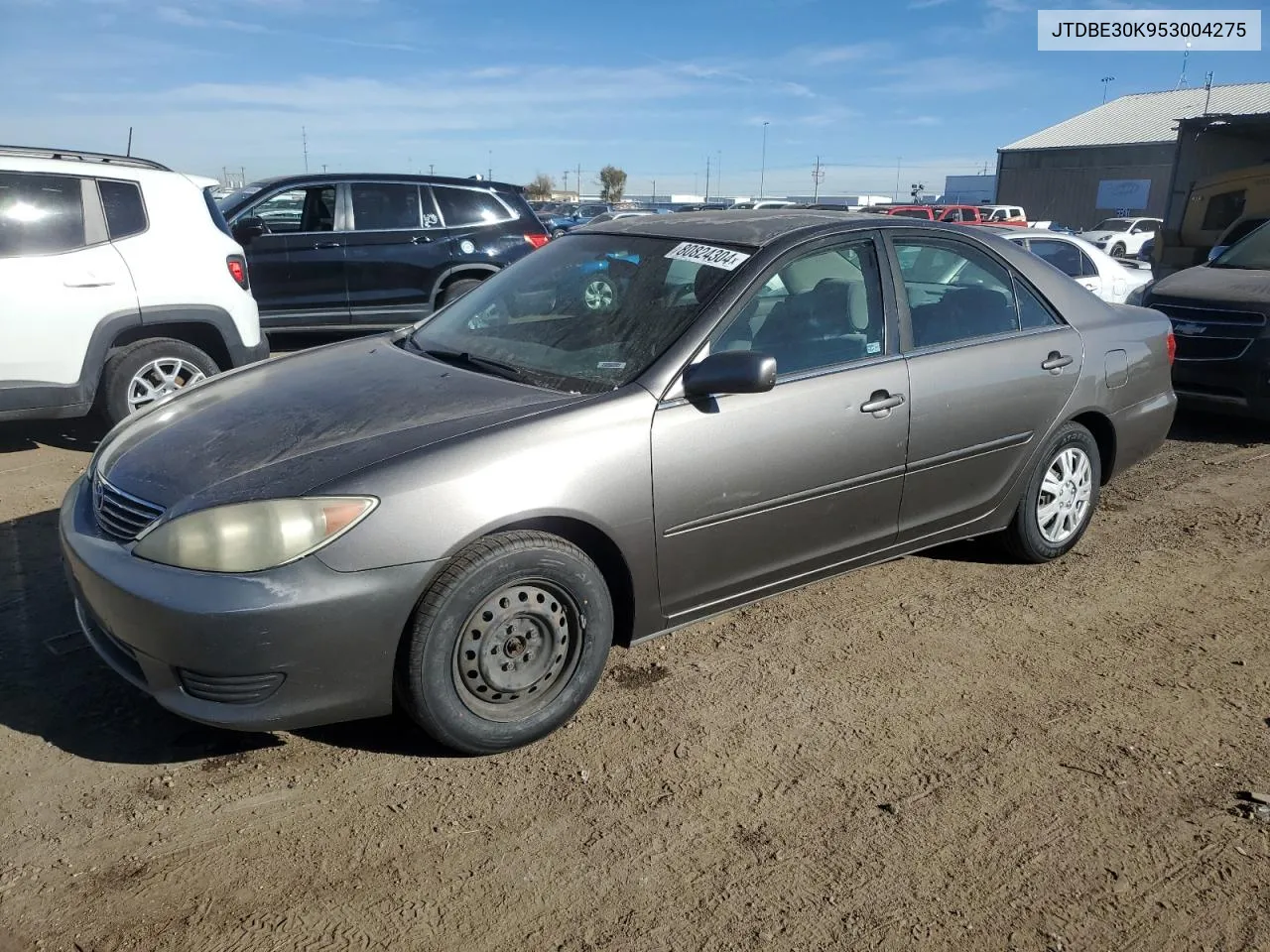 2005 Toyota Camry Le VIN: JTDBE30K953004275 Lot: 80824304