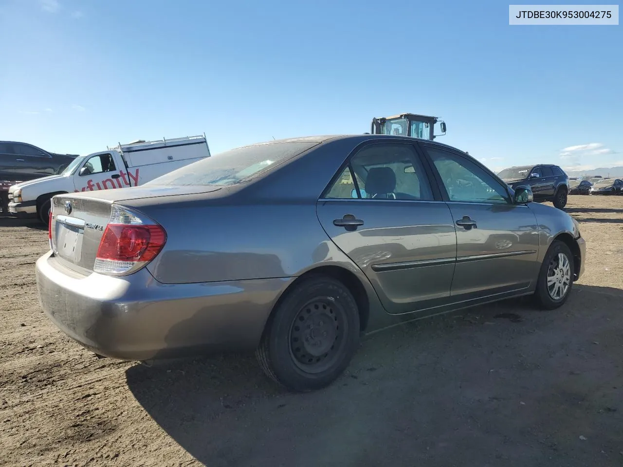 2005 Toyota Camry Le VIN: JTDBE30K953004275 Lot: 80824304