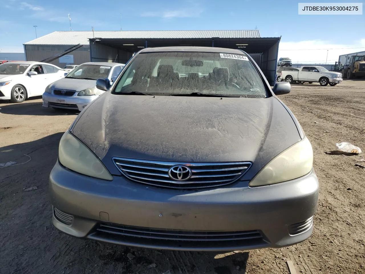 2005 Toyota Camry Le VIN: JTDBE30K953004275 Lot: 80824304