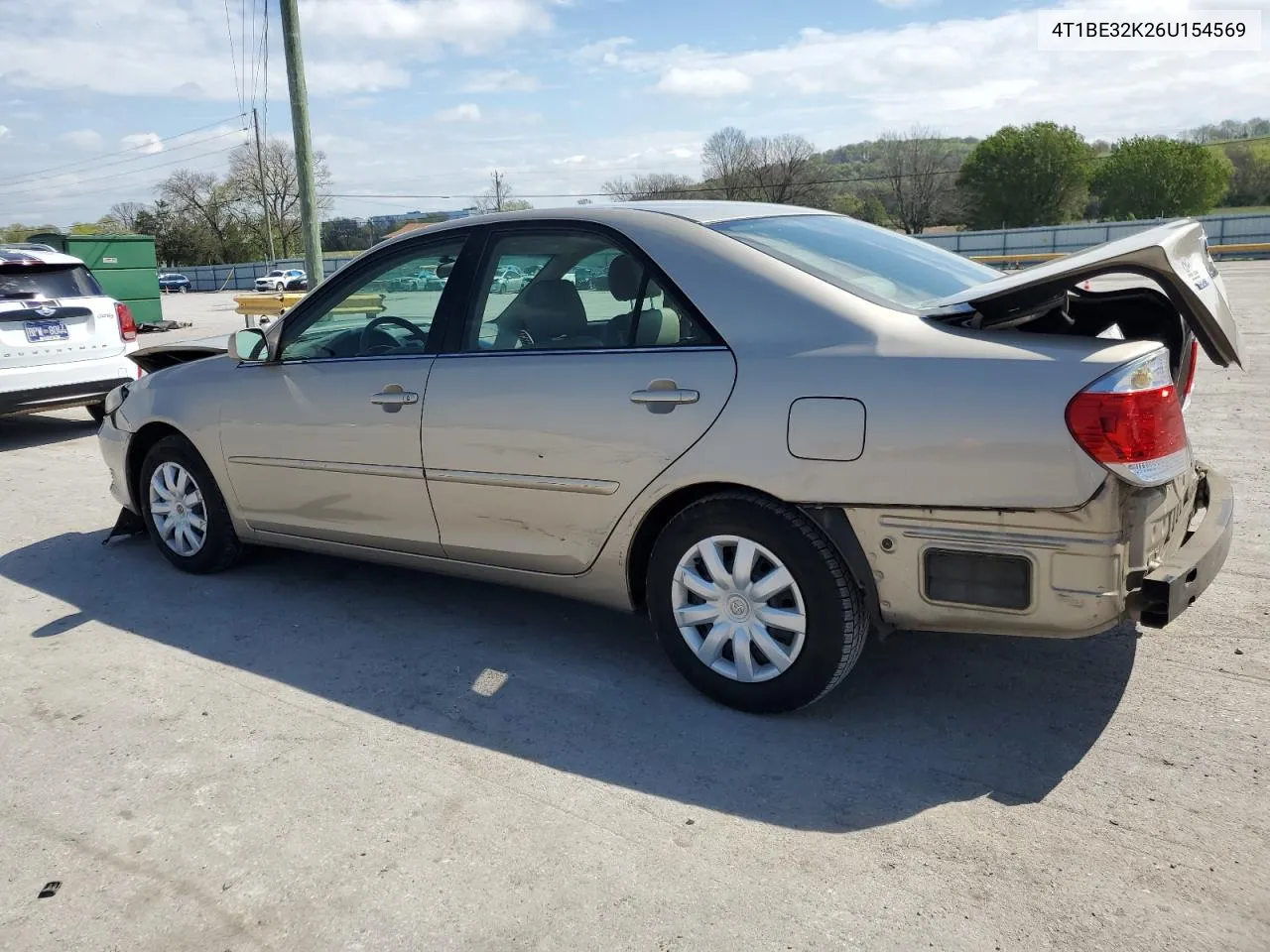 2006 Toyota Camry Le VIN: 4T1BE32K26U154569 Lot: 50187104