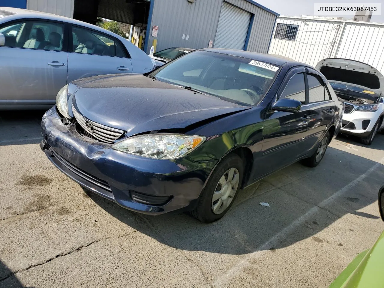 2006 Toyota Camry Le VIN: JTDBE32KX63057453 Lot: 59517874