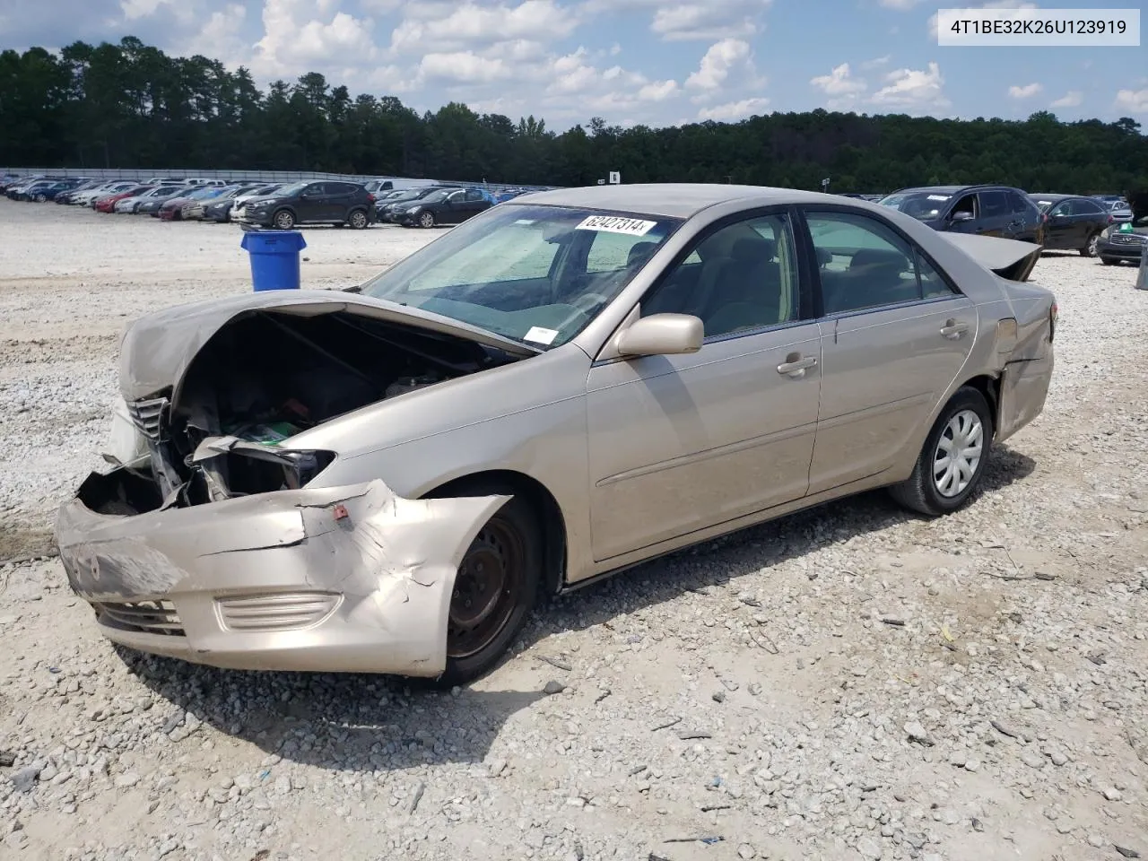 2006 Toyota Camry Le VIN: 4T1BE32K26U123919 Lot: 62427314