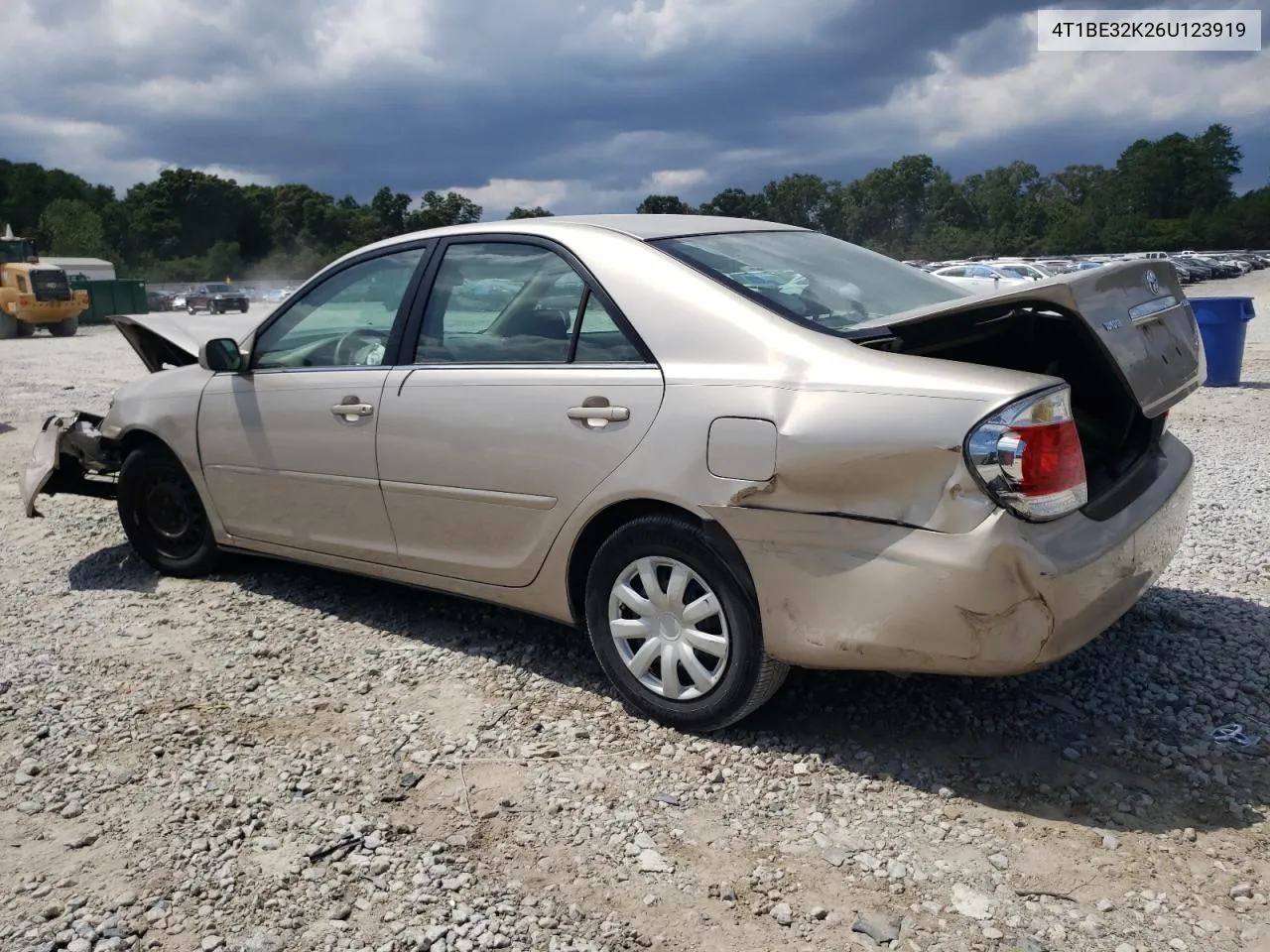 2006 Toyota Camry Le VIN: 4T1BE32K26U123919 Lot: 62427314