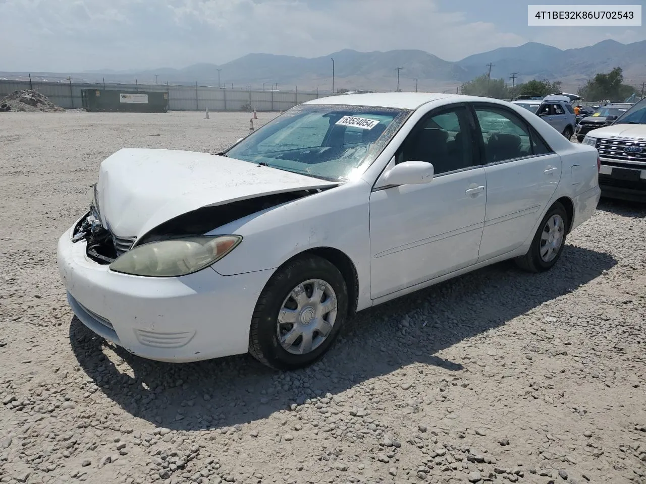 2006 Toyota Camry Le VIN: 4T1BE32K86U702543 Lot: 63524054