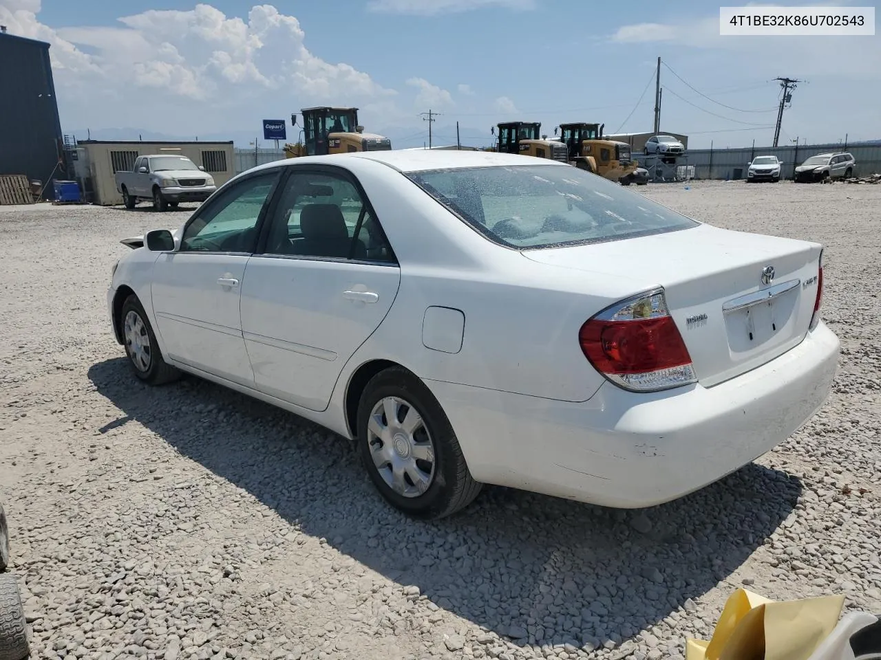 2006 Toyota Camry Le VIN: 4T1BE32K86U702543 Lot: 63524054