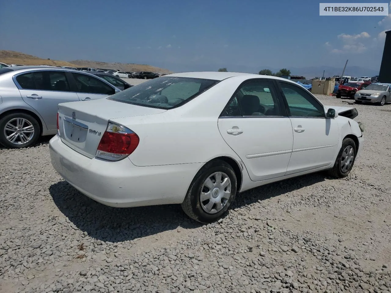 2006 Toyota Camry Le VIN: 4T1BE32K86U702543 Lot: 63524054