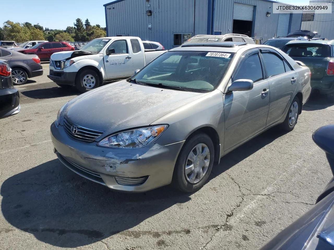 2006 Toyota Camry Le VIN: JTDBE32KX63060949 Lot: 70707364