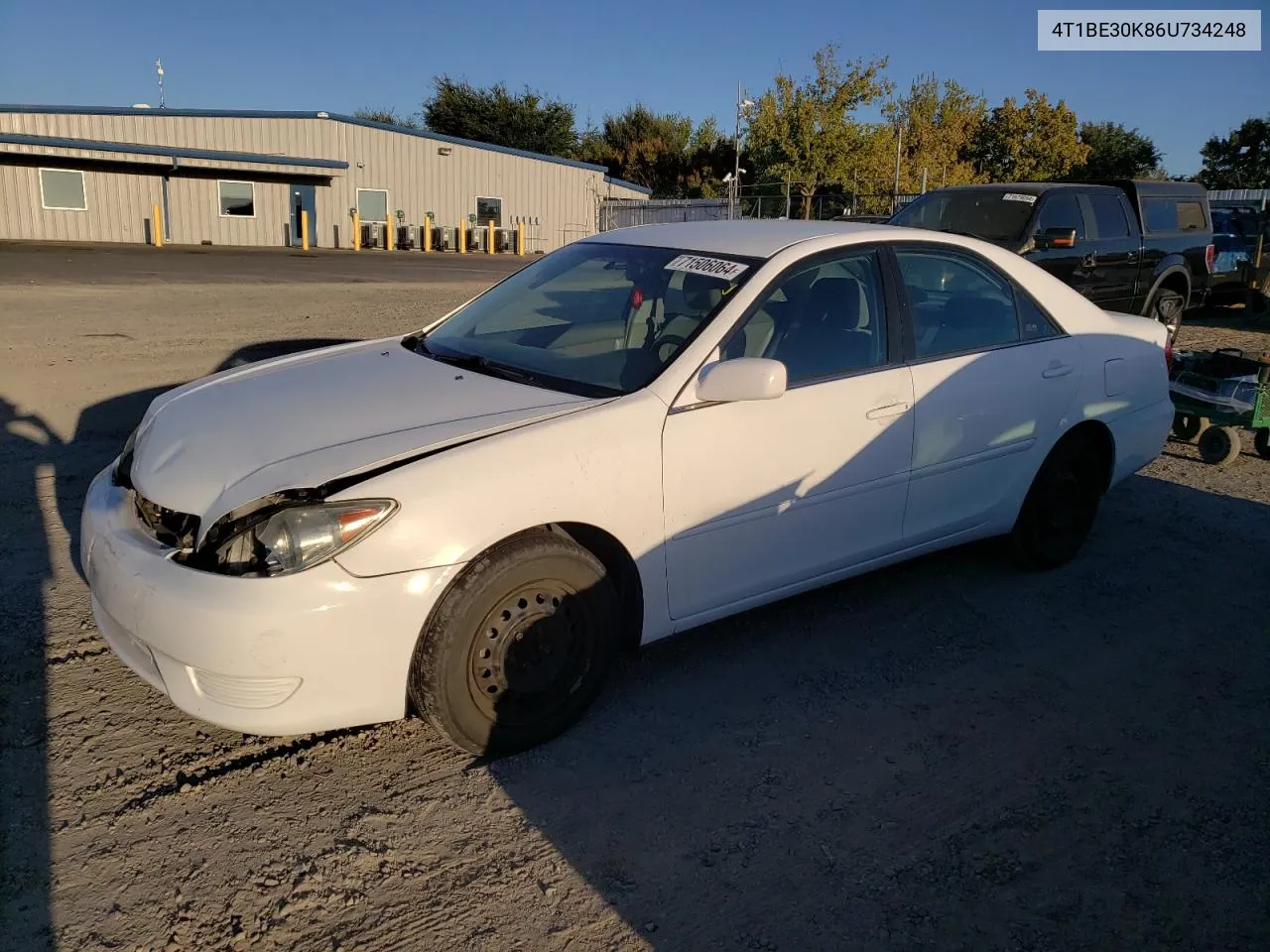 2006 Toyota Camry Le VIN: 4T1BE30K86U734248 Lot: 71506064