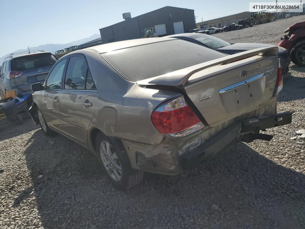 2006 Toyota Camry Le VIN: 4T1BF30K86U628654 Lot: 71758234