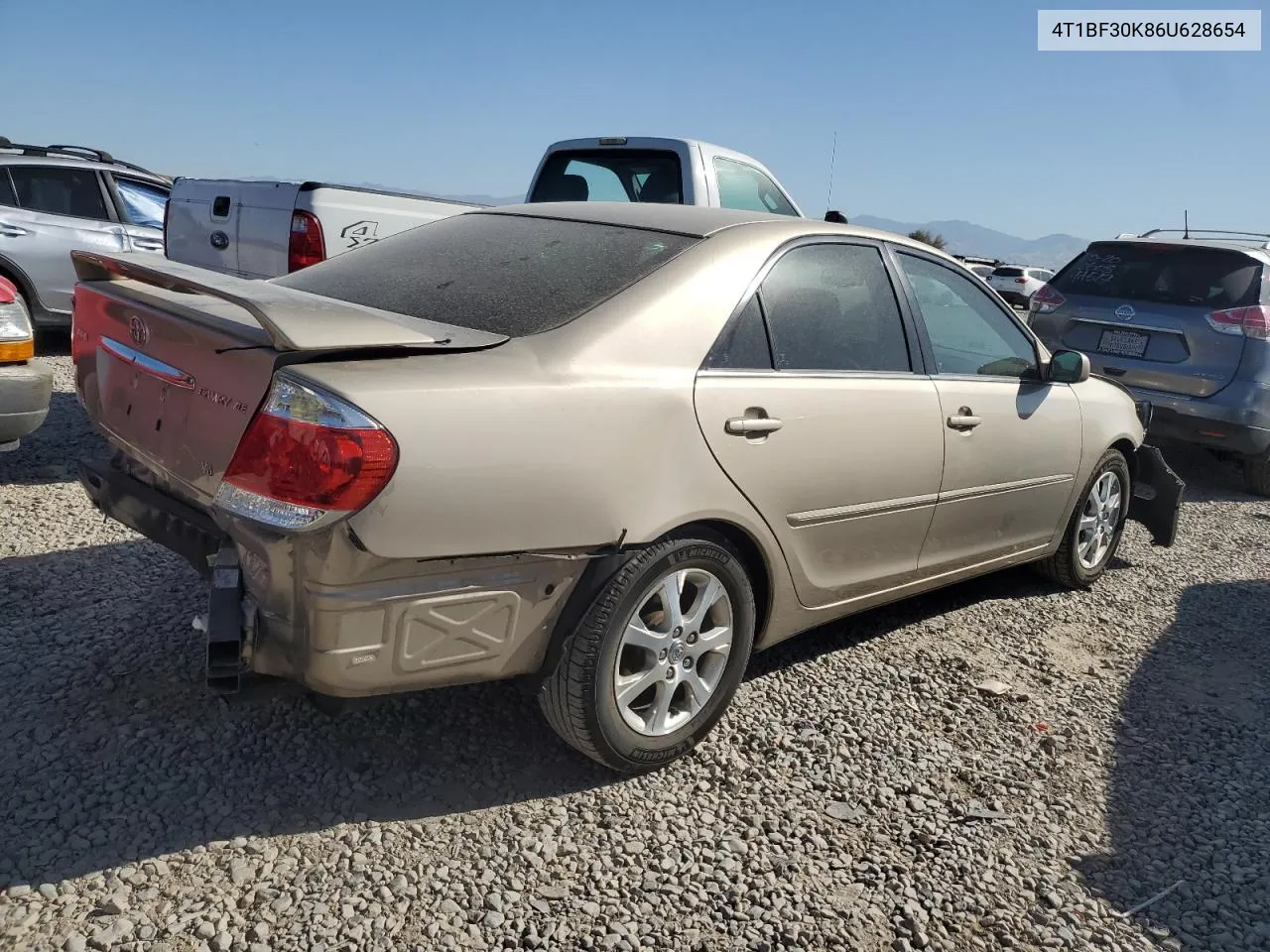 2006 Toyota Camry Le VIN: 4T1BF30K86U628654 Lot: 71758234