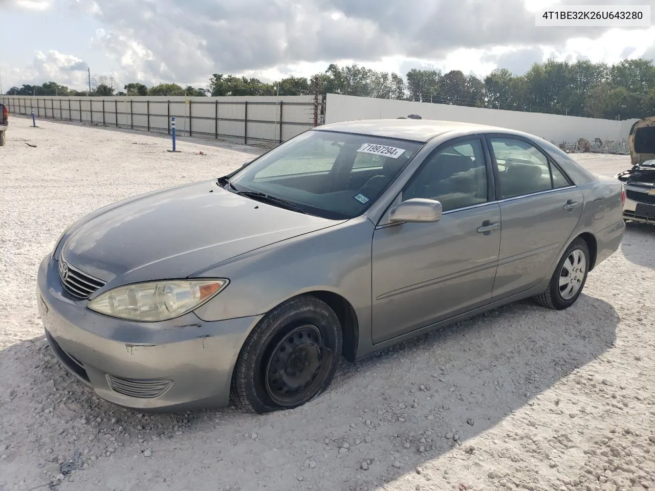 2006 Toyota Camry Le VIN: 4T1BE32K26U643280 Lot: 71997294