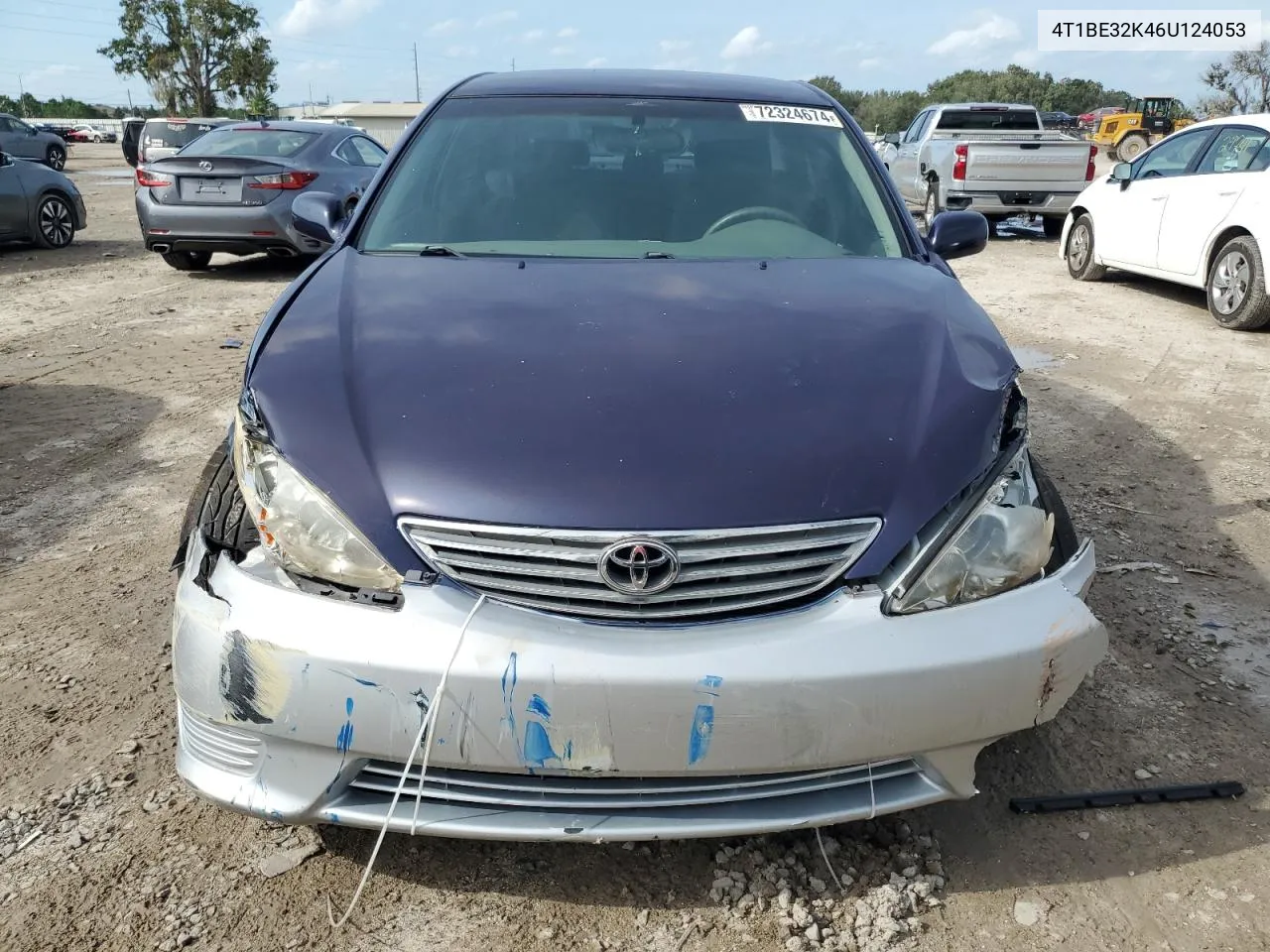 2006 Toyota Camry Le VIN: 4T1BE32K46U124053 Lot: 72324674