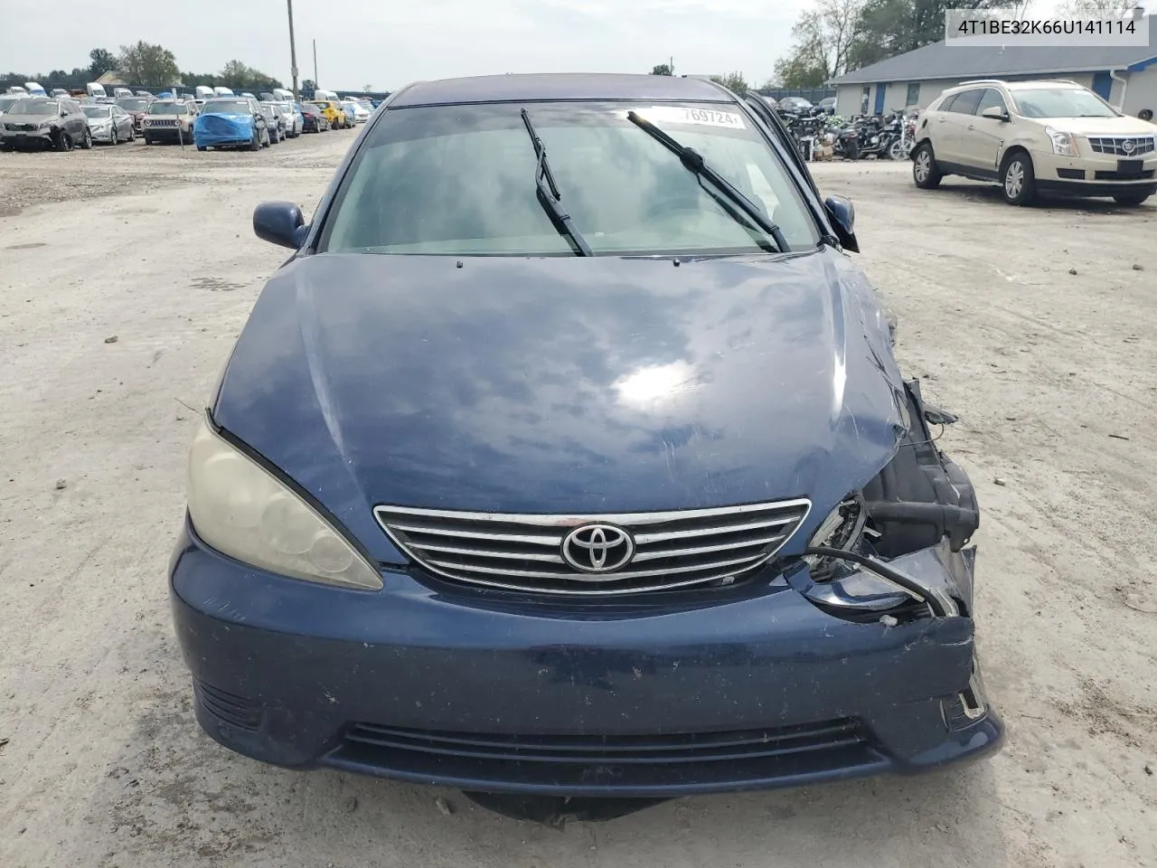 2006 Toyota Camry Le VIN: 4T1BE32K66U141114 Lot: 72769724