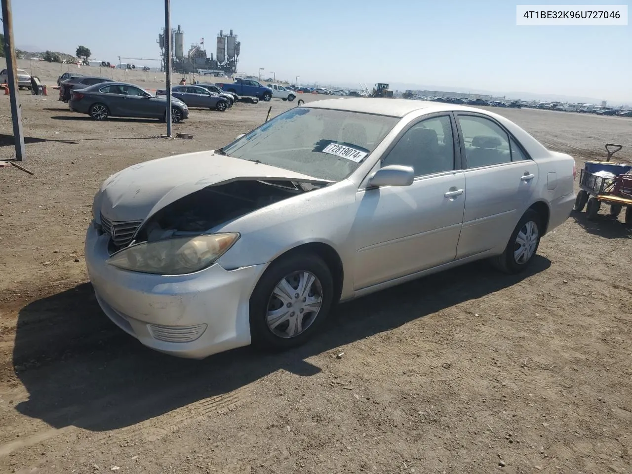 2006 Toyota Camry Le VIN: 4T1BE32K96U727046 Lot: 72819074