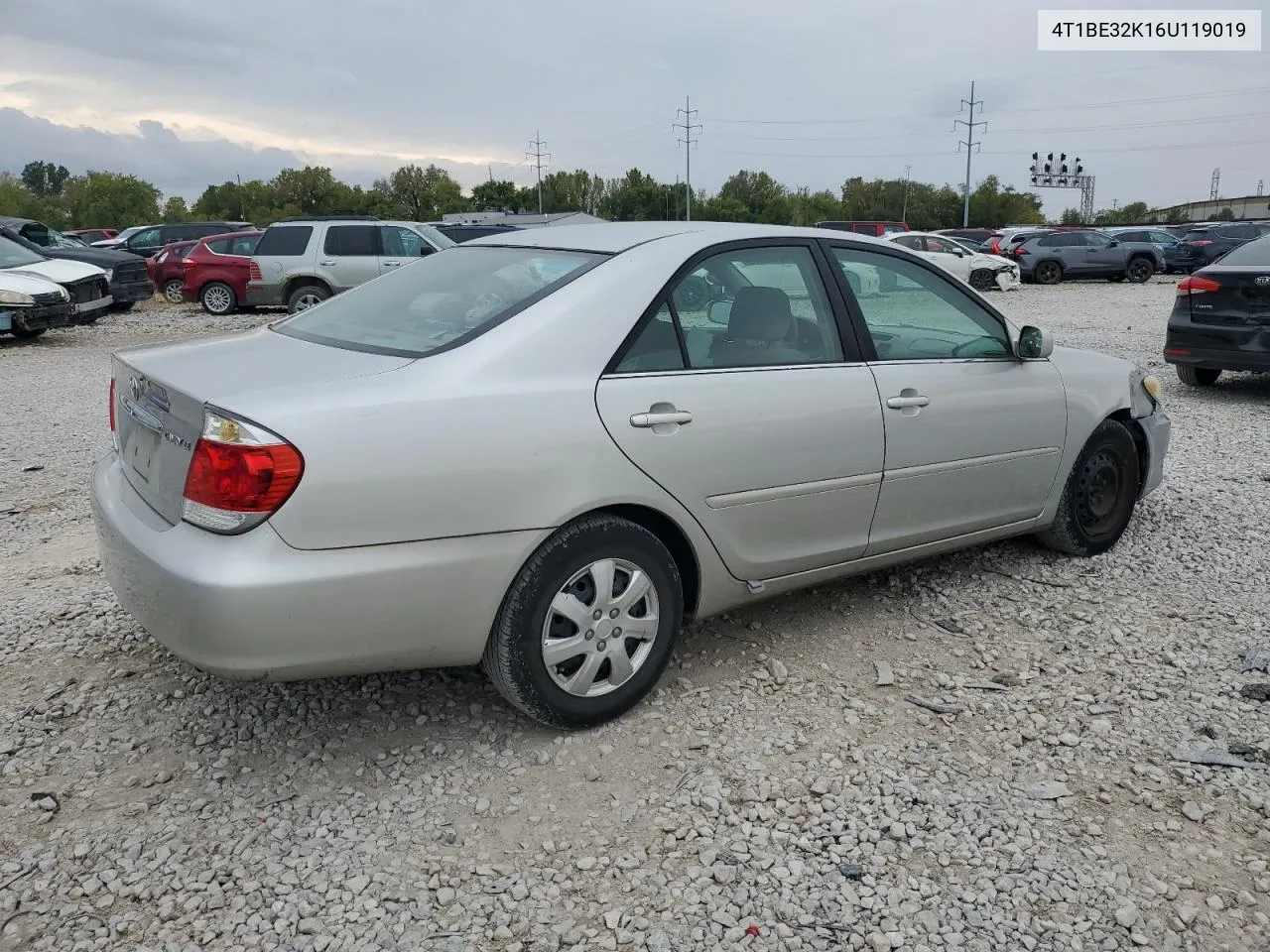 2006 Toyota Camry Le VIN: 4T1BE32K16U119019 Lot: 72822134