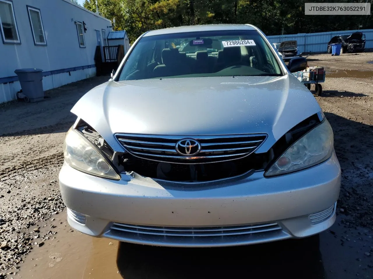 2006 Toyota Camry Le VIN: JTDBE32K763052291 Lot: 72986204