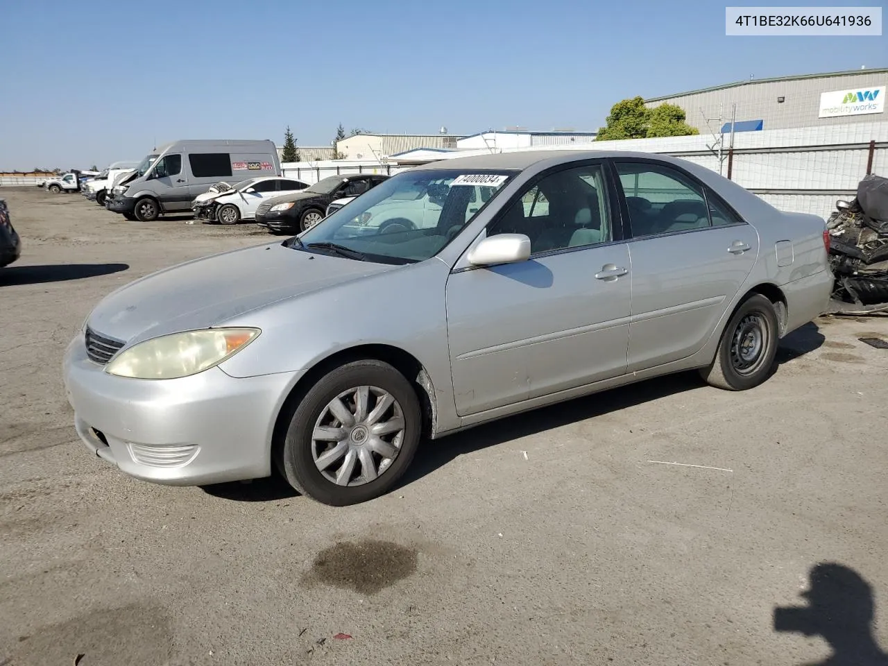 2006 Toyota Camry Le VIN: 4T1BE32K66U641936 Lot: 74000034