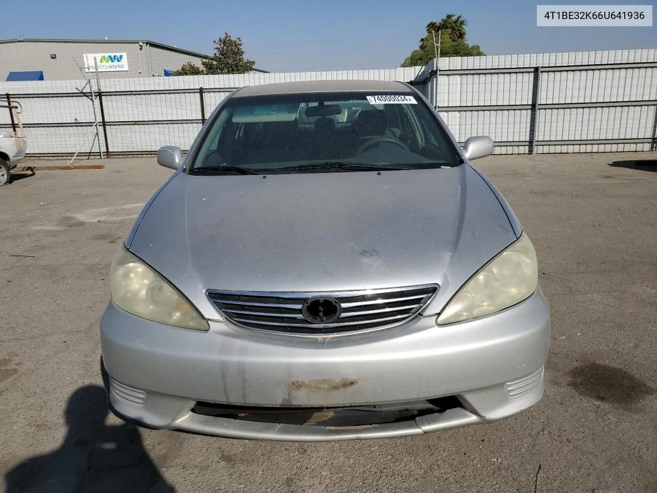 2006 Toyota Camry Le VIN: 4T1BE32K66U641936 Lot: 74000034