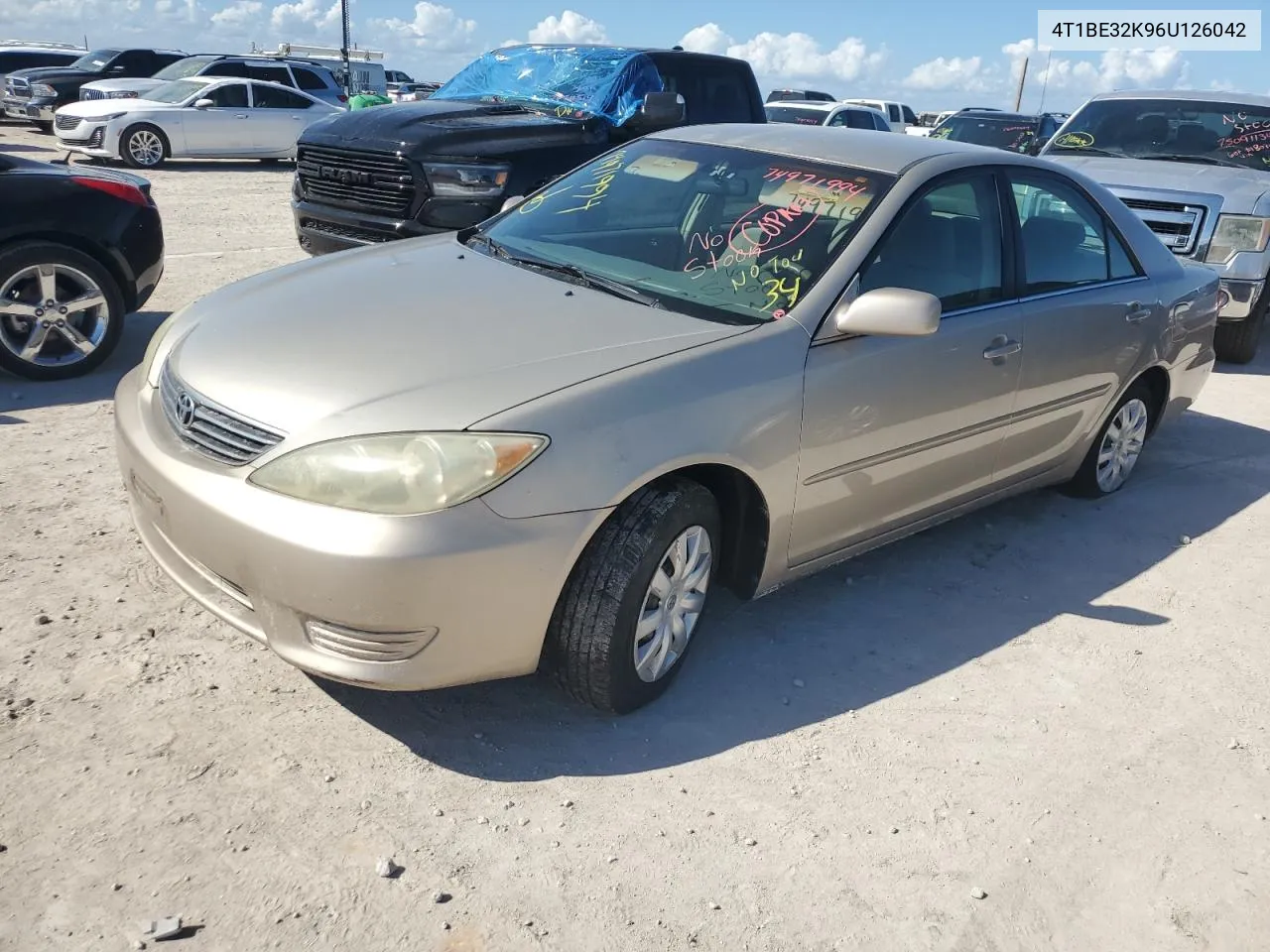 2006 Toyota Camry Le VIN: 4T1BE32K96U126042 Lot: 74971994