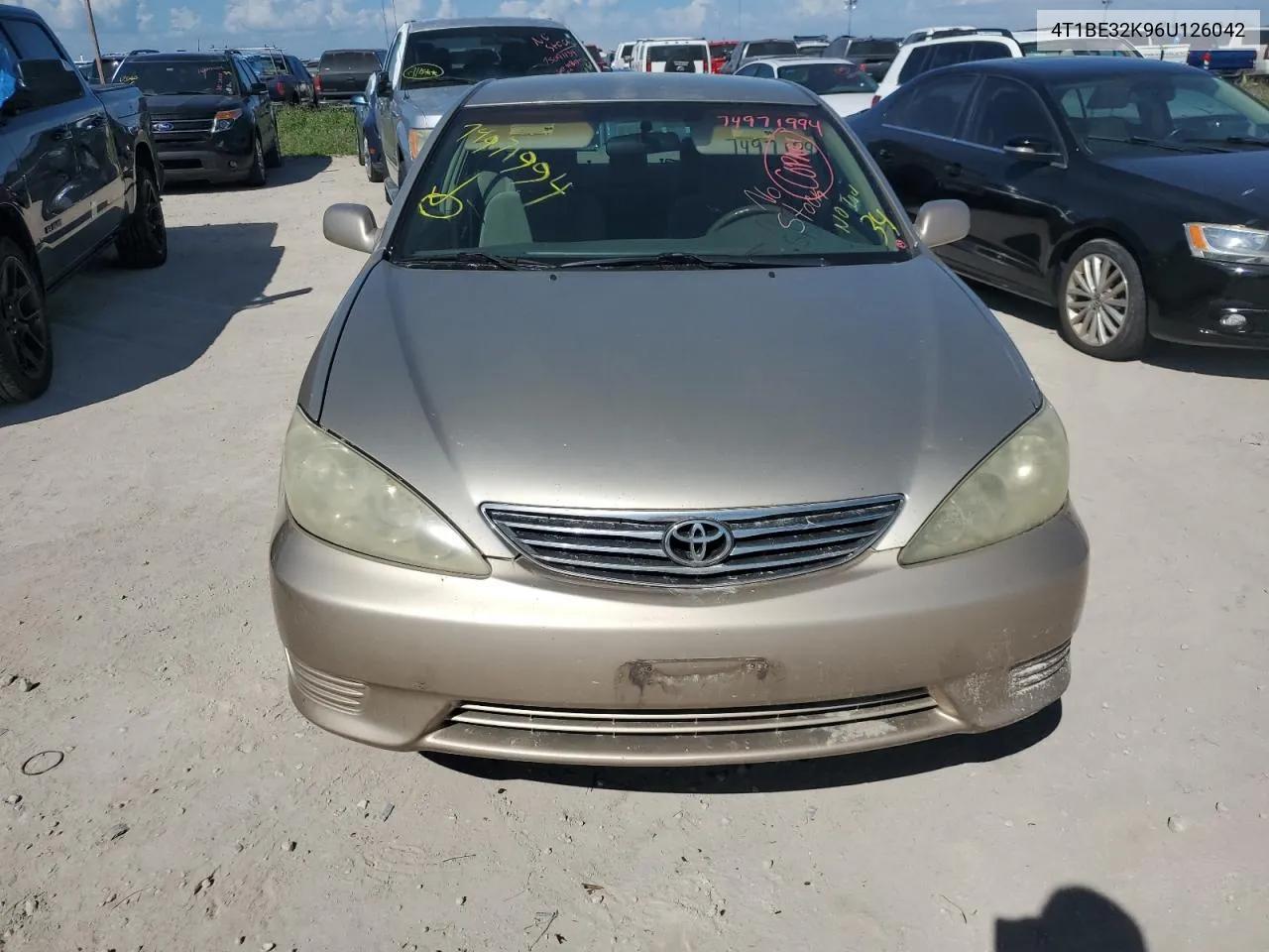 2006 Toyota Camry Le VIN: 4T1BE32K96U126042 Lot: 74971994