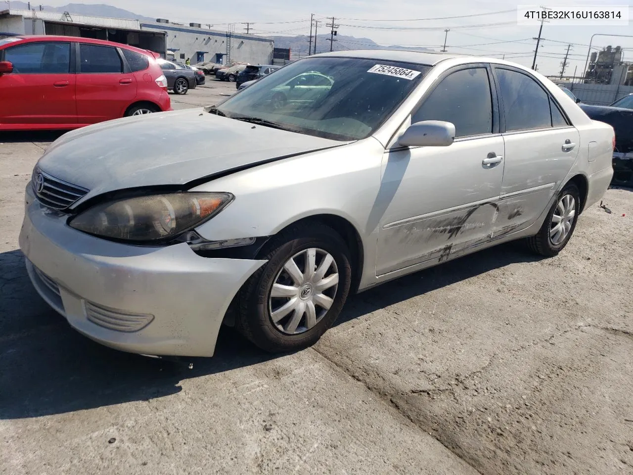 2006 Toyota Camry Le VIN: 4T1BE32K16U163814 Lot: 75245864