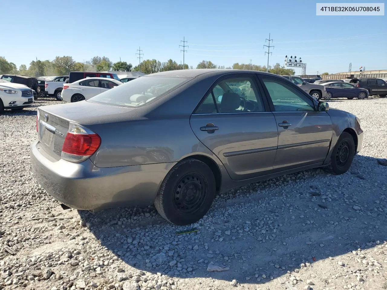 2006 Toyota Camry Le VIN: 4T1BE32K06U708045 Lot: 75388814