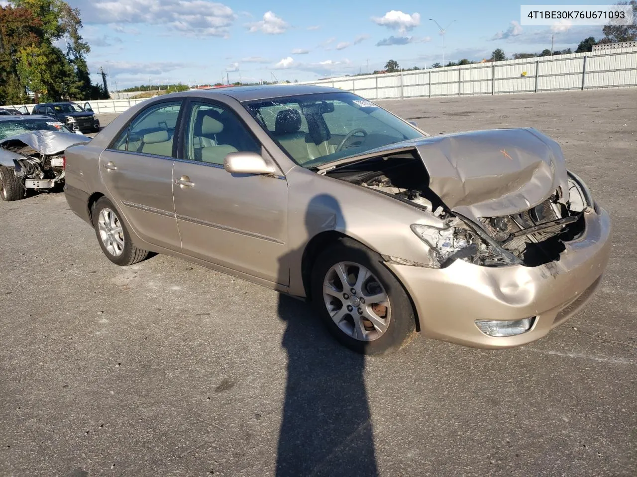 2006 Toyota Camry Le VIN: 4T1BE30K76U671093 Lot: 76510584