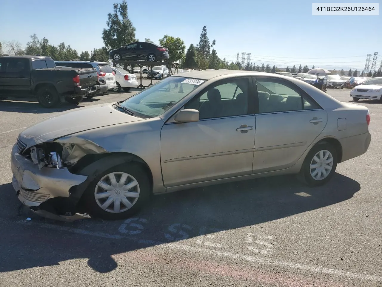 2006 Toyota Camry Le VIN: 4T1BE32K26U126464 Lot: 77227474