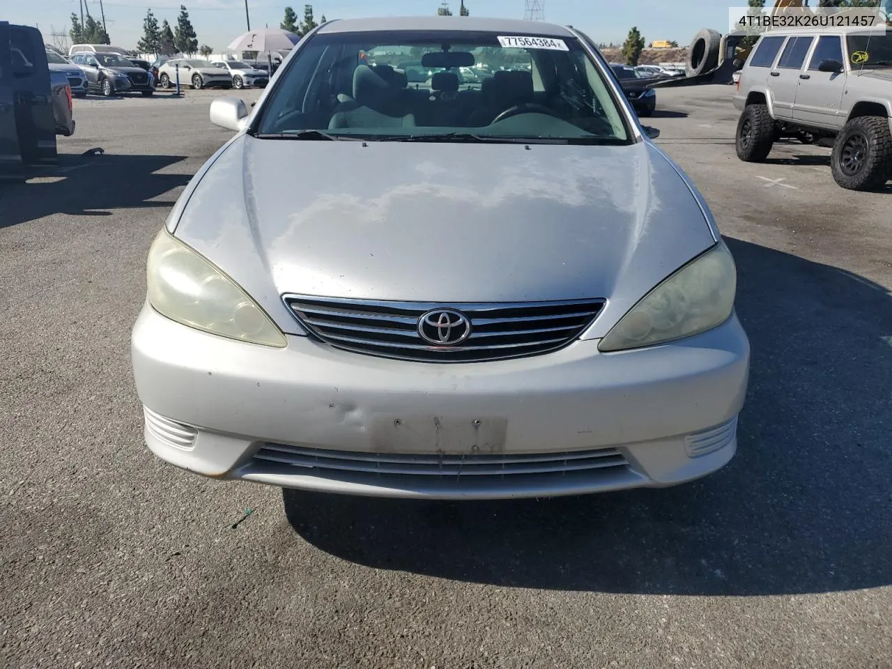 2006 Toyota Camry Le VIN: 4T1BE32K26U121457 Lot: 77564384