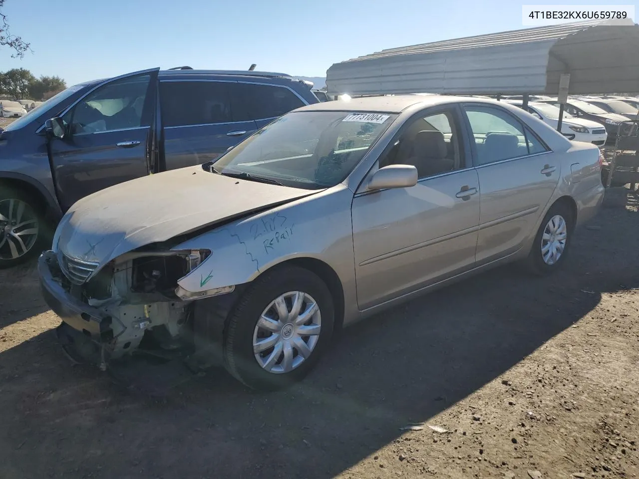 2006 Toyota Camry Le VIN: 4T1BE32KX6U659789 Lot: 77731004