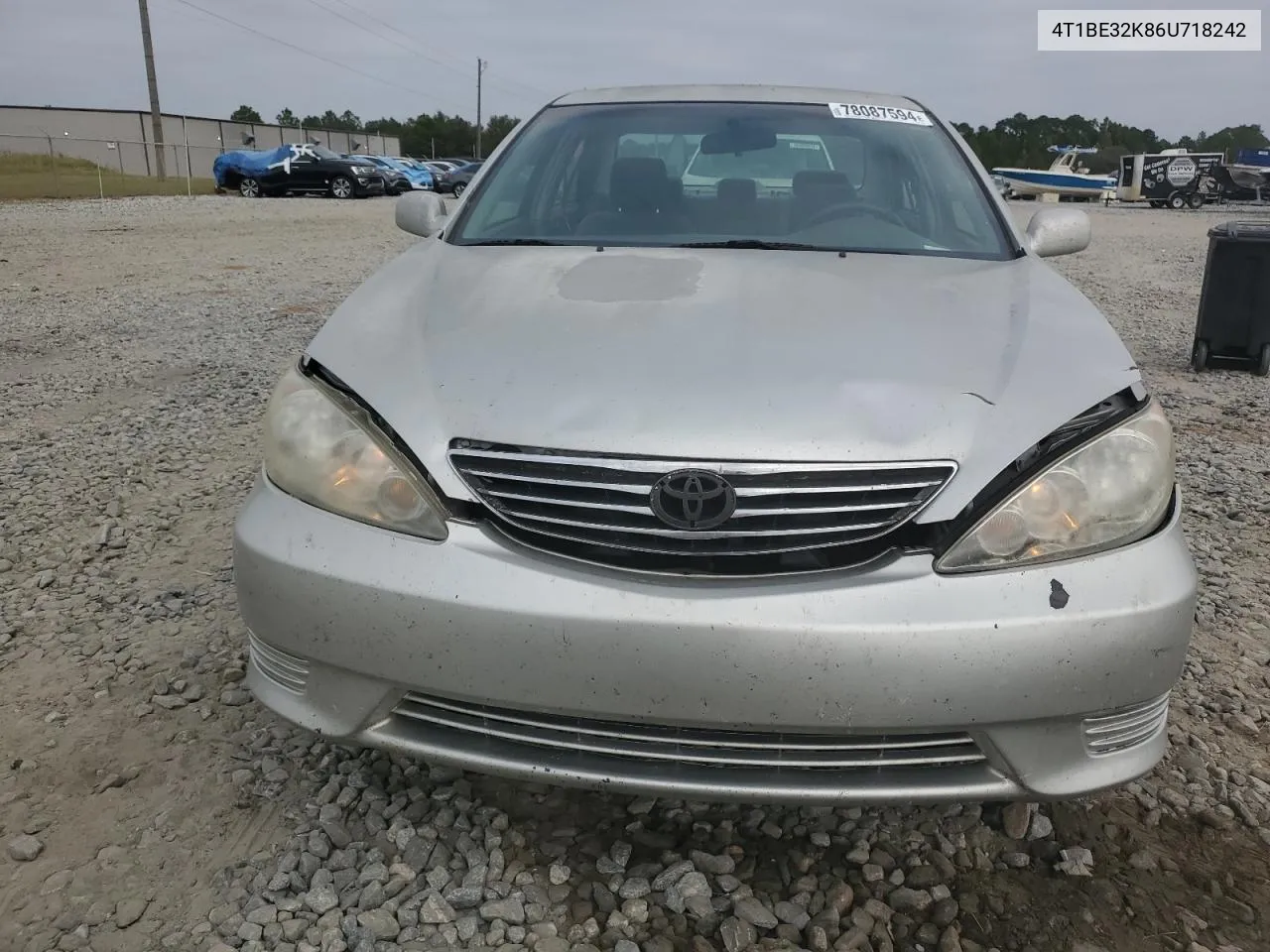 2006 Toyota Camry Le VIN: 4T1BE32K86U718242 Lot: 78087594