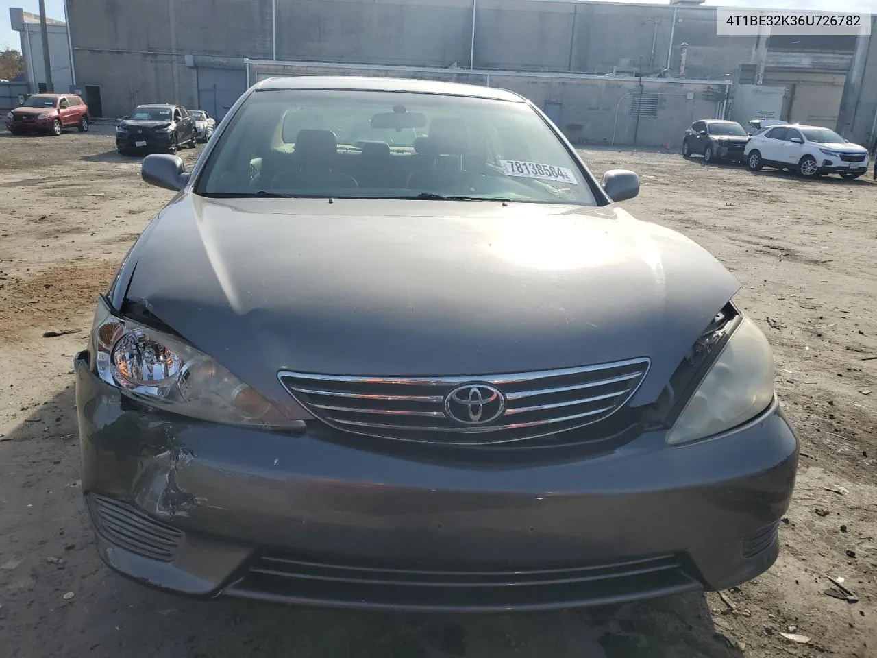 2006 Toyota Camry Le VIN: 4T1BE32K36U726782 Lot: 78138584