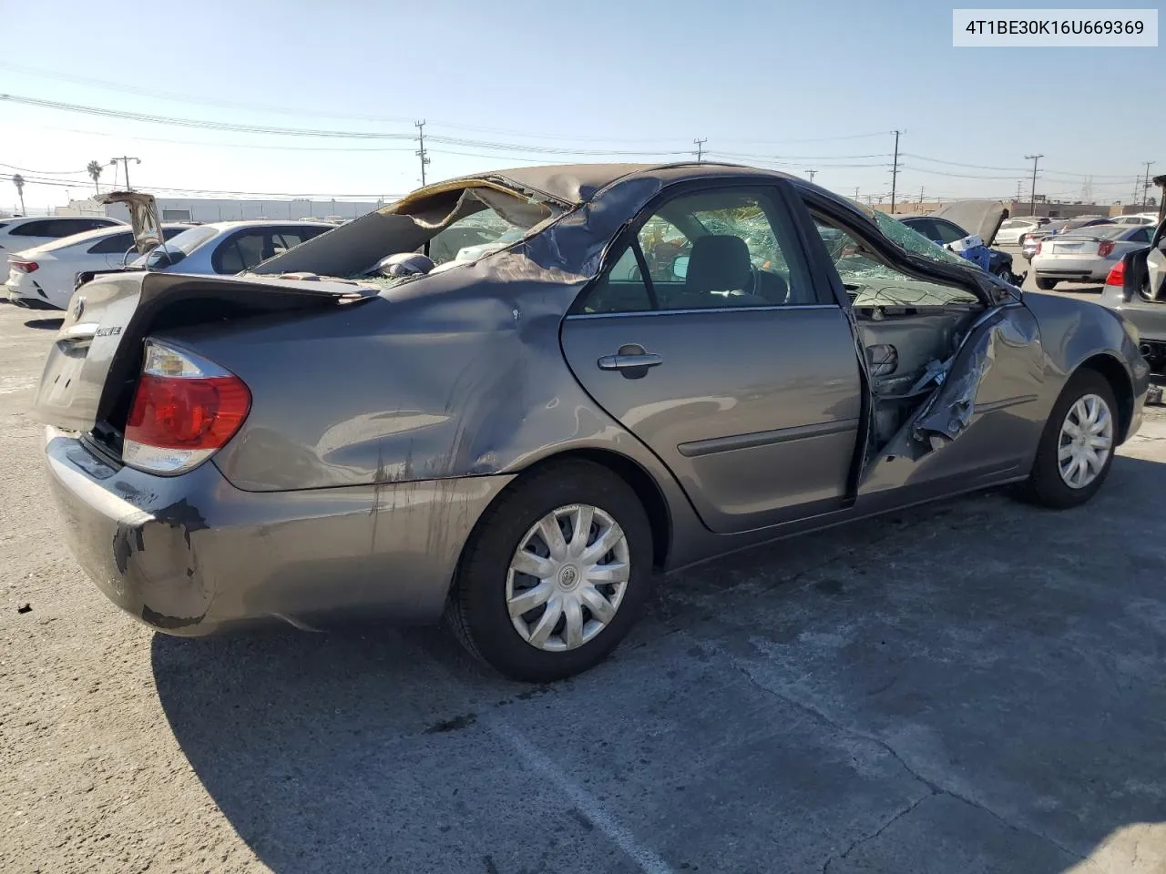 2006 Toyota Camry Le VIN: 4T1BE30K16U669369 Lot: 78163574