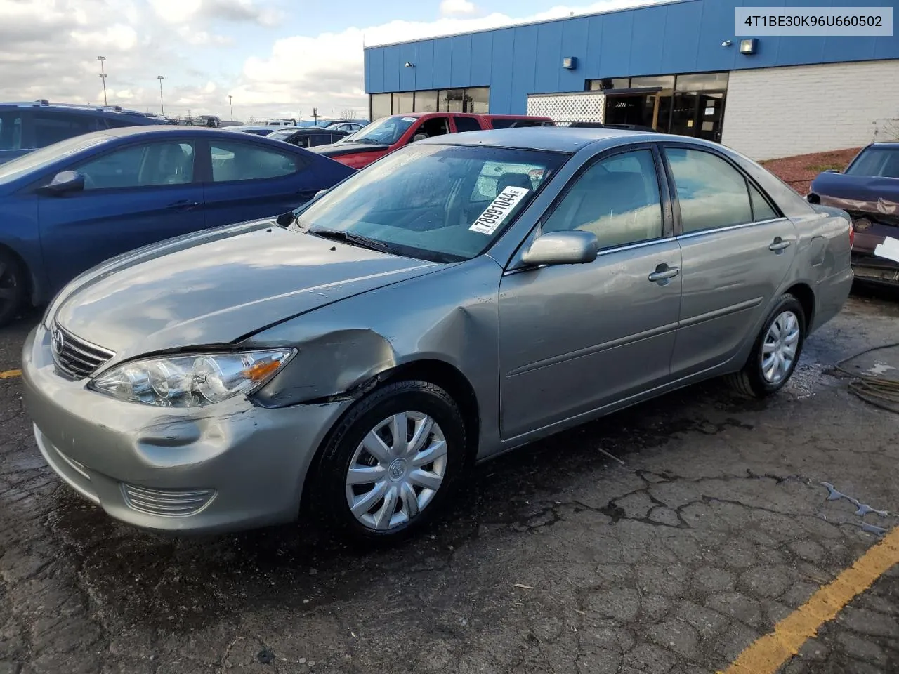 2006 Toyota Camry Le VIN: 4T1BE30K96U660502 Lot: 78991044