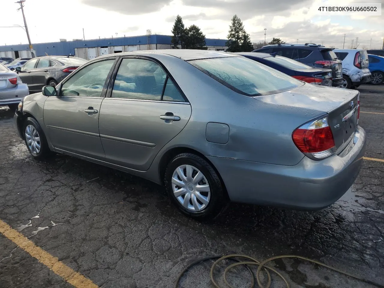 2006 Toyota Camry Le VIN: 4T1BE30K96U660502 Lot: 78991044