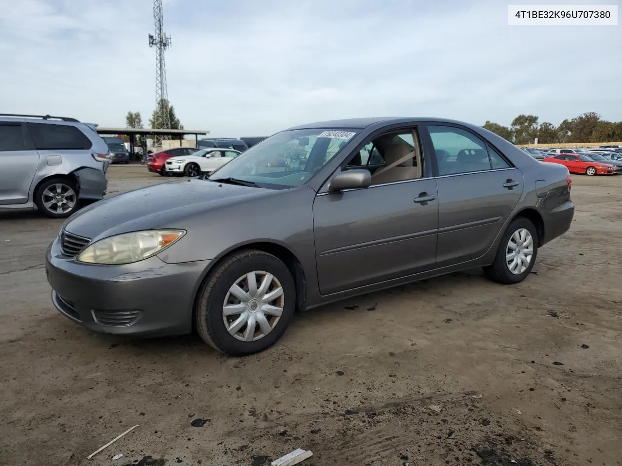 2006 Toyota Camry Le VIN: 4T1BE32K96U707380 Lot: 79240304