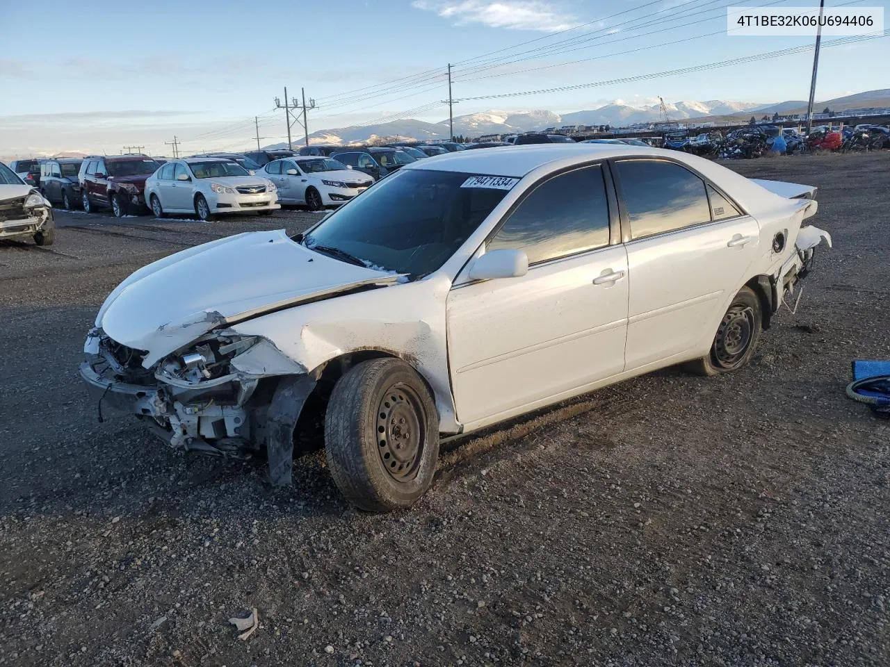 2006 Toyota Camry Le VIN: 4T1BE32K06U694406 Lot: 79471334