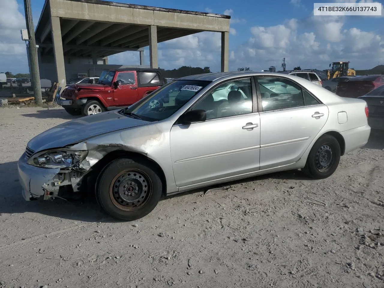 2006 Toyota Camry Le VIN: 4T1BE32K66U137743 Lot: 80426934