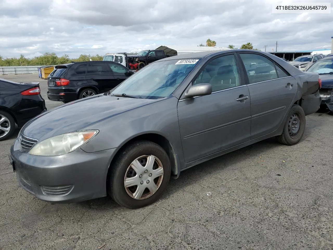 2006 Toyota Camry Le VIN: 4T1BE32K26U645739 Lot: 80793434