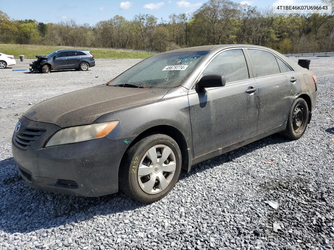 2007 Toyota Camry Ce VIN: 4T1BE46K07U696643 Lot: 48679774