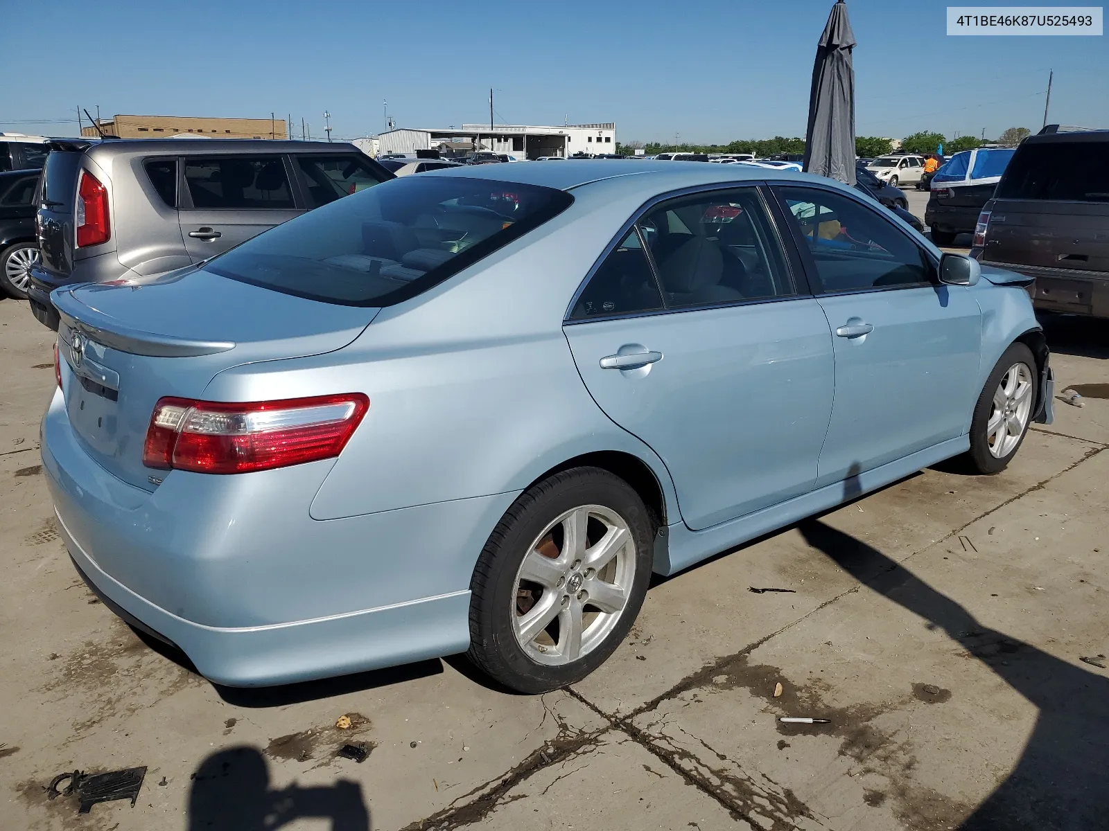 4T1BE46K87U525493 2007 Toyota Camry Ce