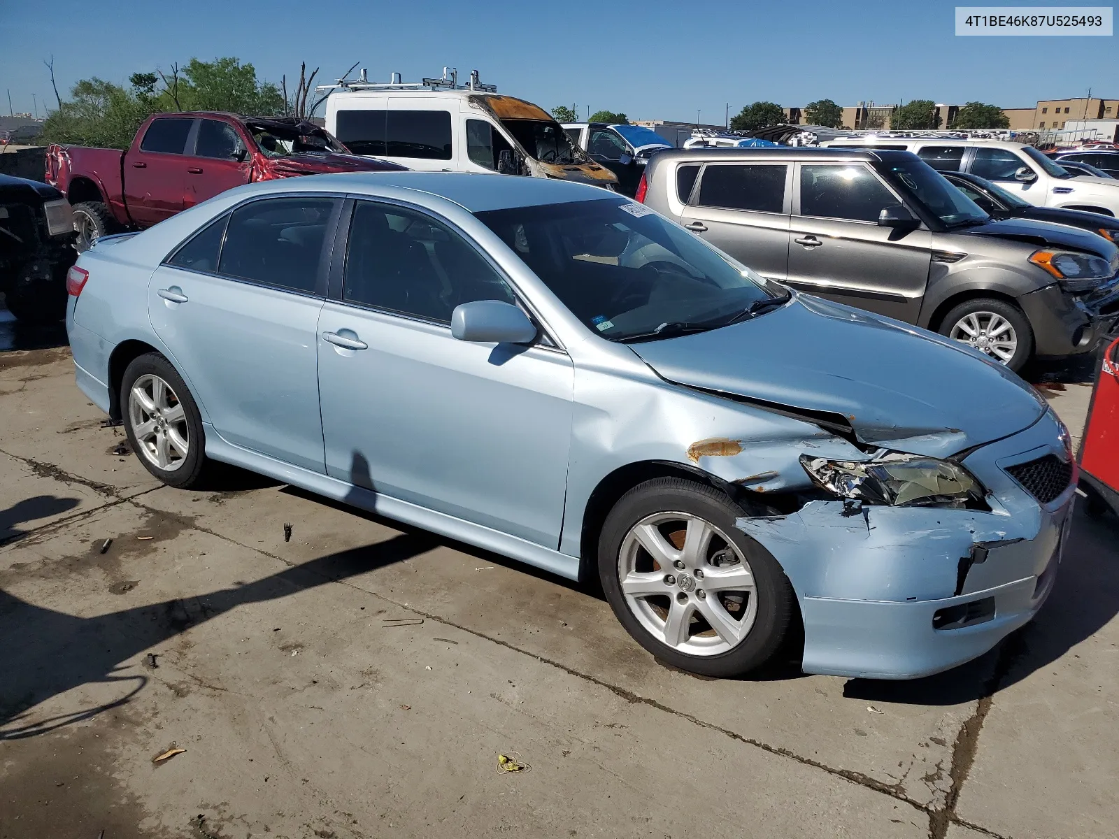 2007 Toyota Camry Ce VIN: 4T1BE46K87U525493 Lot: 49577514