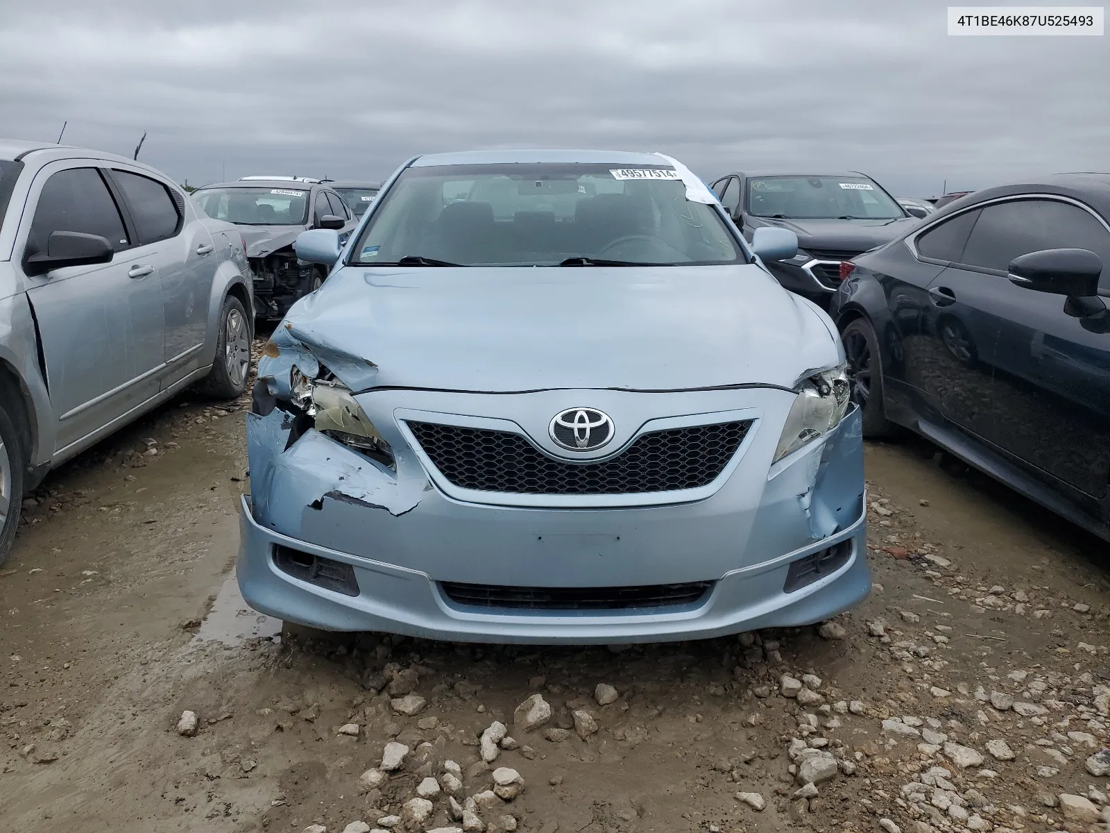 4T1BE46K87U525493 2007 Toyota Camry Ce