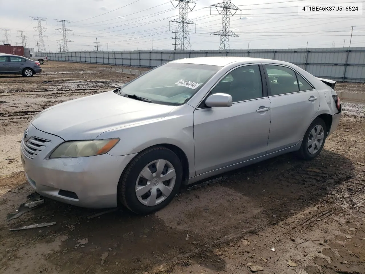 4T1BE46K37U516524 2007 Toyota Camry Ce