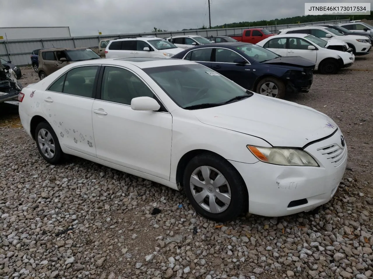 2007 Toyota Camry Ce VIN: JTNBE46K173017534 Lot: 54502914