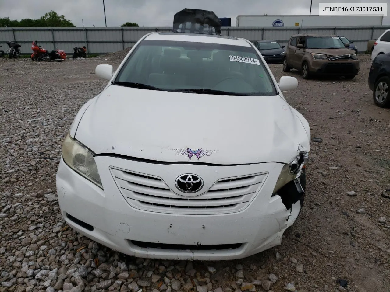 2007 Toyota Camry Ce VIN: JTNBE46K173017534 Lot: 54502914