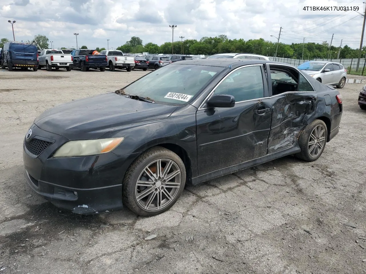 2007 Toyota Camry Le VIN: 4T1BK46K17U031159 Lot: 55019244