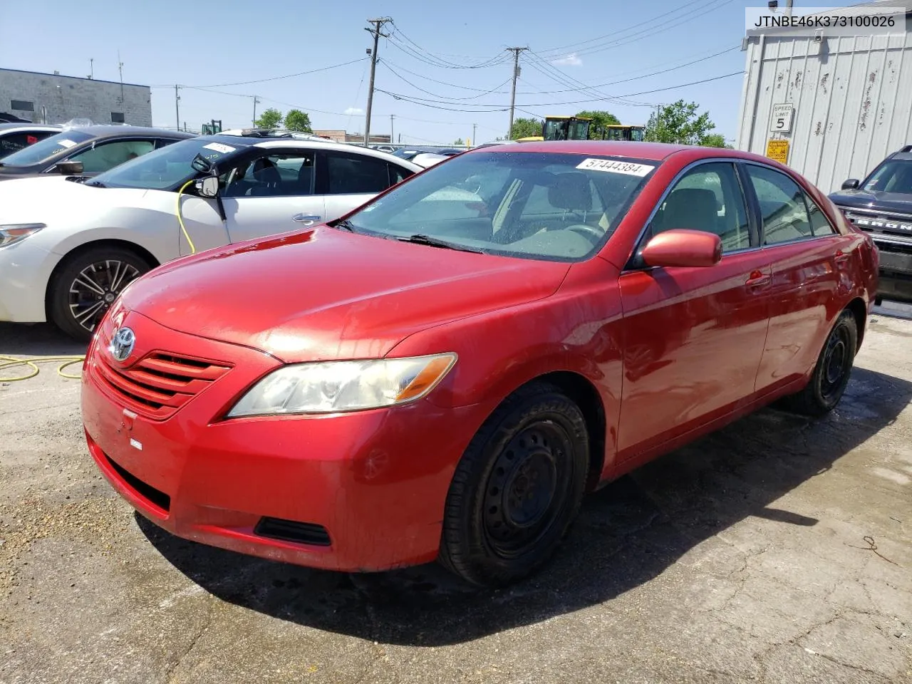 2007 Toyota Camry Ce VIN: JTNBE46K373100026 Lot: 57444384